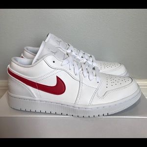 NEW Air Jordan 1 Low Red/White Women’s Size 7.5